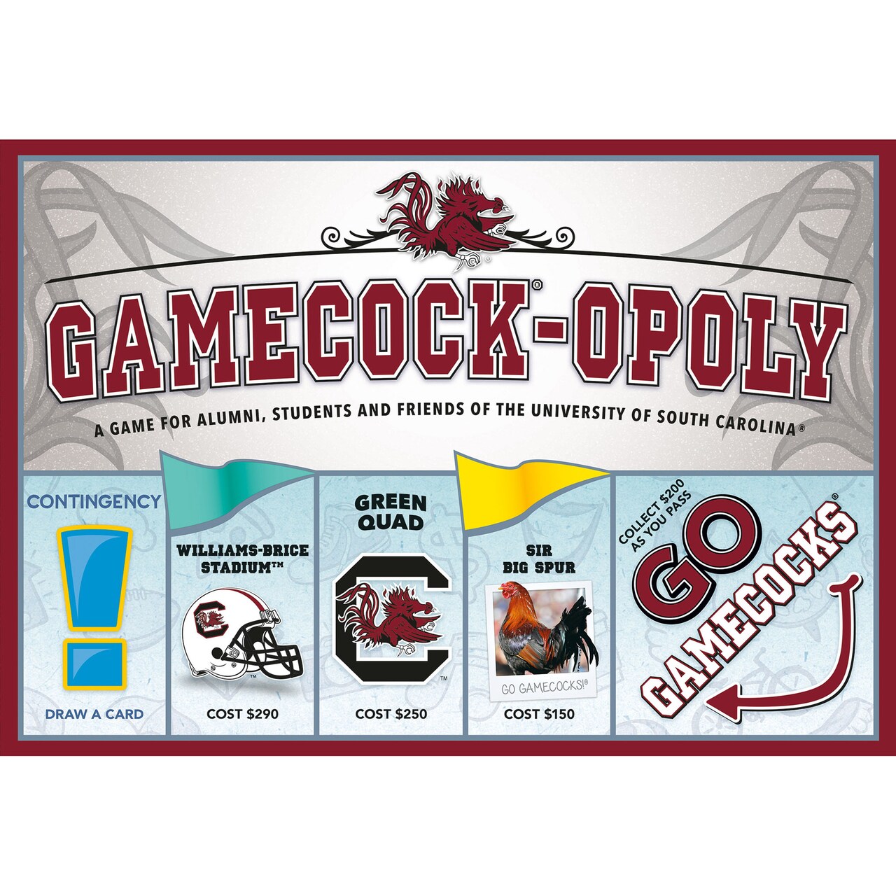 Late For The Sky: South Carolina Gamecock-Opoly Monopoly Board Game